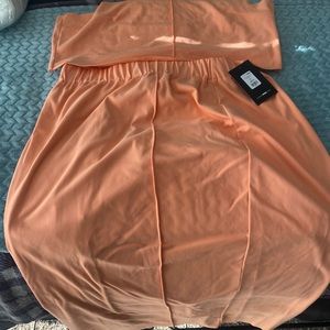 Two piece salmon color set